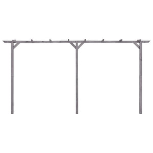 Pergolato da Giardino Grigio 400x40x205 cm in Pino Impregnato 313568