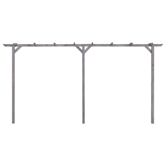 Pergolato da Giardino Grigio 400x40x205 cm in Pino Impregnato 313568