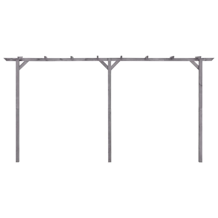 Pergolato da Giardino Grigio 400x40x205 cm in Pino Impregnato 313568