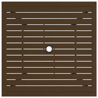 Tavolo da Giardino Marrone 81,5x81,5x72 cm in Acciaio