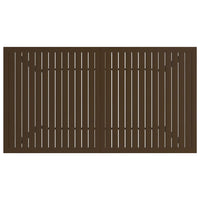 Tavolo da Giardino Marrone 140x80x72 cm in Acciaio 312280