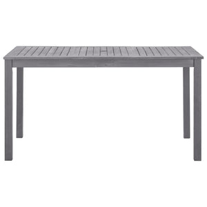 Tavolo da Giardino Grigio Slavato 140x80x74 cm in Legno Acacia 311849