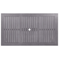Tavolo da Giardino Grigio Slavato 140x80x74 cm in Legno Acacia 311849