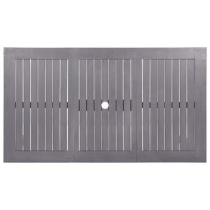 Tavolo da Giardino Grigio Slavato 140x80x74 cm in Legno Acacia 311849