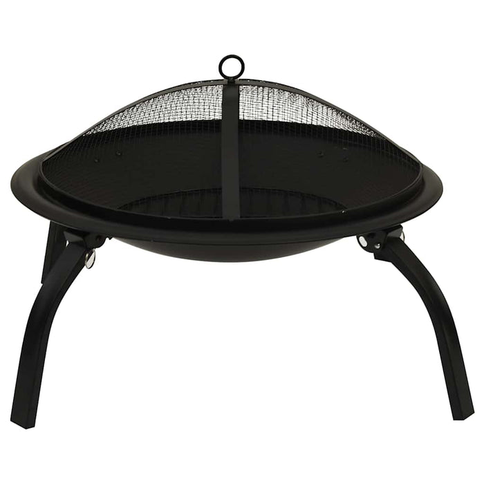Braciere e Barbecue 2 in 1 con Attizzatoio 56x56x49 cm Acciaio 313352