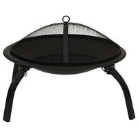 Braciere e Barbecue 2 in 1 con Attizzatoio 56x56x49 cm Acciaio 313352