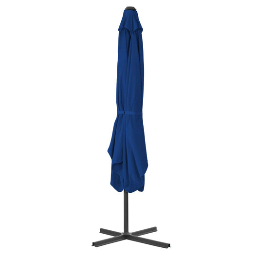 Ombrellone Giardino con Palo in Acciaio Blu 250x250x230 cm 312517