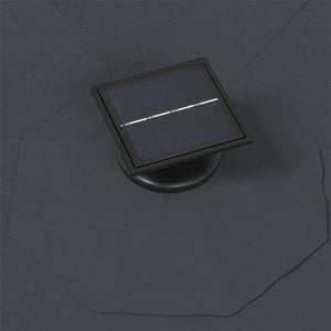 Ombrellone da Giardino a Parete con LED 300 cm Antracite 312524