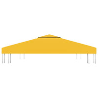 Copertura Superiore per Gazebo a 2 Strati 310 g/mÂ² 3x3 m Gialla cod mxl 71063