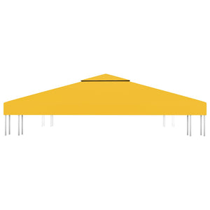 Copertura Superiore per Gazebo a 2 Strati 310 g/mÂ² 3x3 m Gialla cod mxl 71063