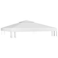 Copertura Superiore per Gazebo a 2 Strati 310 g/mÂ² 3x3 m Bianca cod mxl 69593