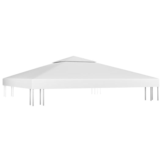 Copertura Superiore per Gazebo a 2 Strati 310 g/mÂ² 3x3 m Bianca cod mxl 69593