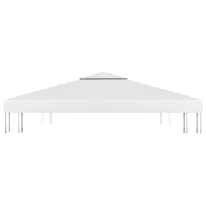 Copertura Superiore per Gazebo a 2 Strati 310 g/mÂ² 3x3 m Bianca cod mxl 69593
