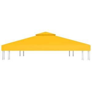 Copertura Superiore per Gazebo a 2 Strati 310 g/mÂ² 4x3 m Gialla cod mxl 60925
