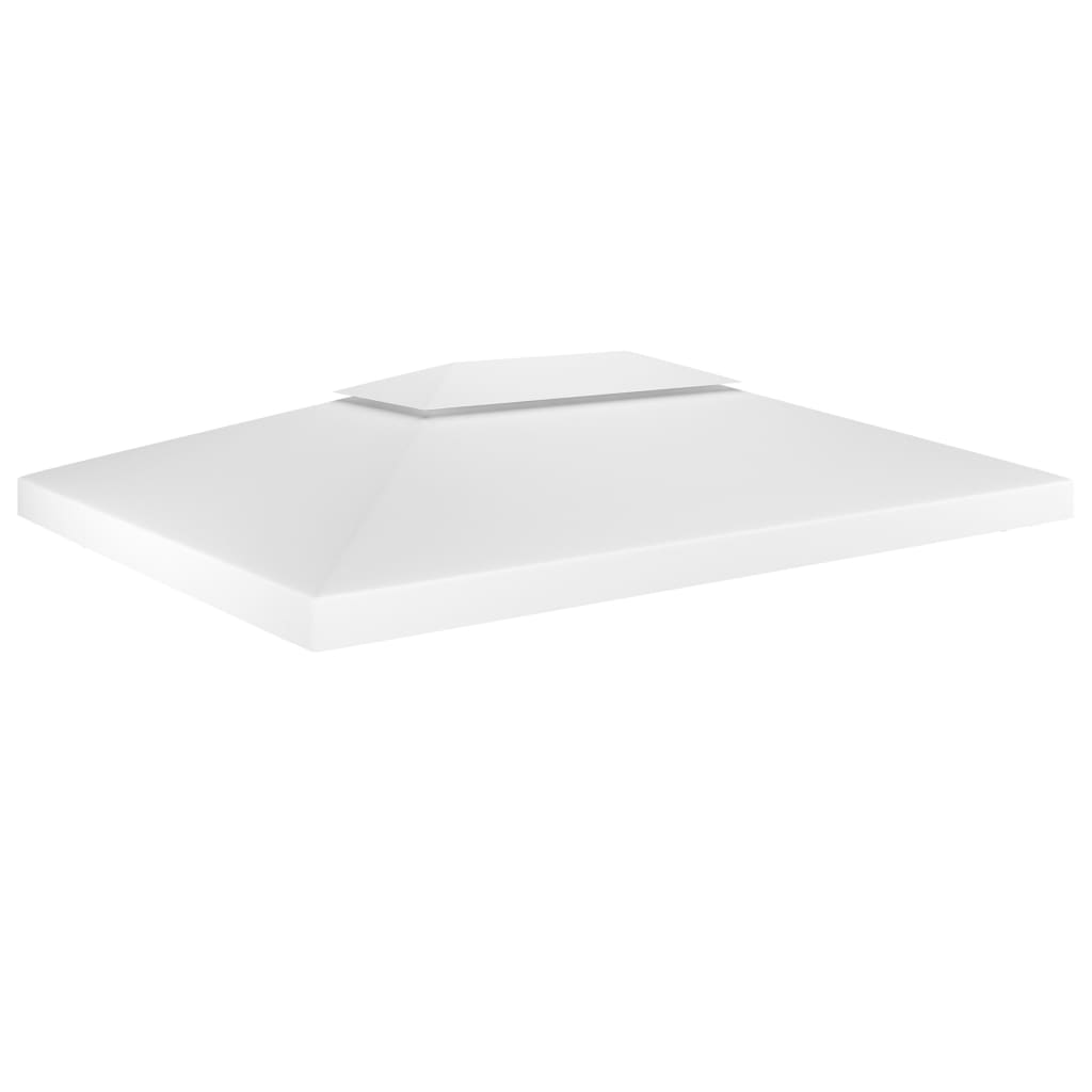 Copertura Superiore per Gazebo a 2 Strati 310 g/mÂ² 4x3 m Bianca cod mxl 66665