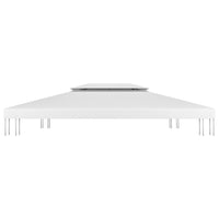 Copertura Superiore per Gazebo a 2 Strati 310 g/mÂ² 4x3 m Bianca cod mxl 66665