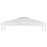 Copertura Superiore per Gazebo a 2 Strati 310 g/mÂ² 4x3 m Bianca cod mxl 66665