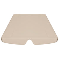 Baldacchino per Dondolo Giardino Beige 188/168x145/110 cm 312084