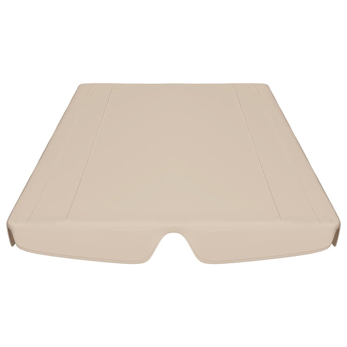Baldacchino per Dondolo Giardino Beige 188/168x145/110 cm 312084