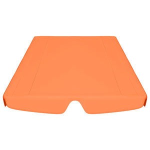 Baldacchino per Dondolo Giardino Arancione 188/168x145/110 cm 312092