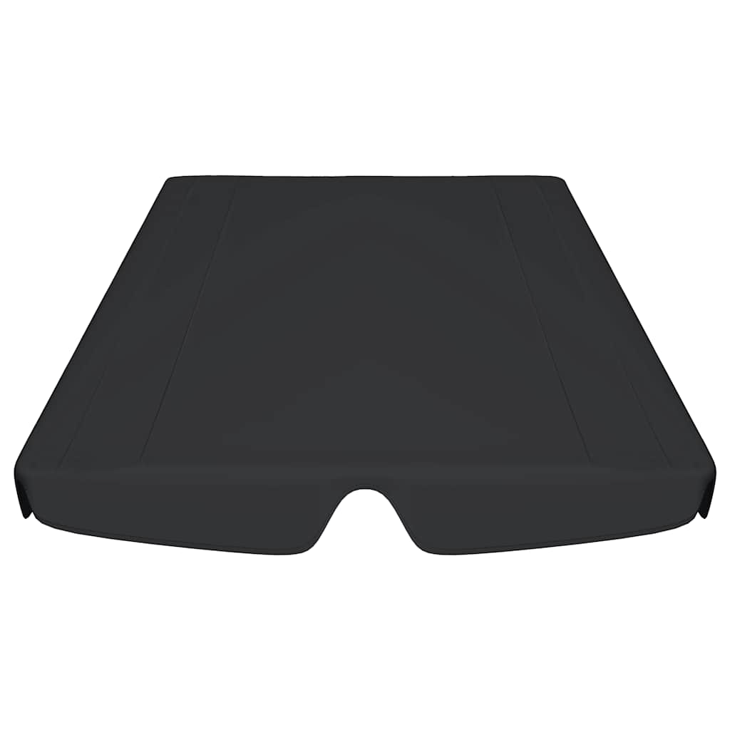 Baldacchino per Dondolo Giardino Nero 188/168x110/145 cm cod mxl 74805