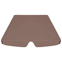 Baldacchino per Dondolo Giardino Marrone 188/168x110/145 cm cod mxl 72738