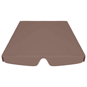 Baldacchino per Dondolo Giardino Marrone 188/168x110/145 cm cod mxl 72738