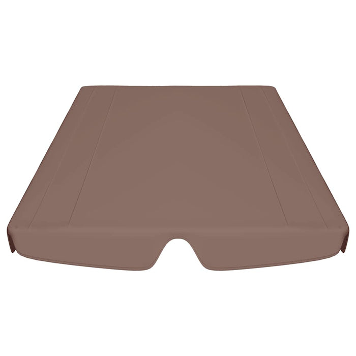 Baldacchino per Dondolo Giardino Marrone 188/168x110/145 cm cod mxl 72738