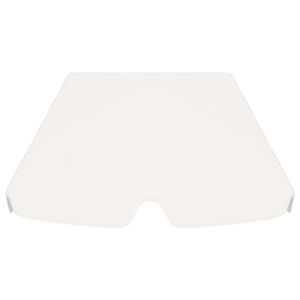 Baldacchino per Dondolo Giardino Bianco 188/168x145/110 cm 312096