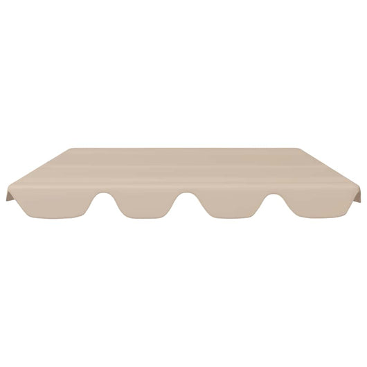 Baldacchino per Dondolo Giardino Beige 150/130x105/70 cm 312097