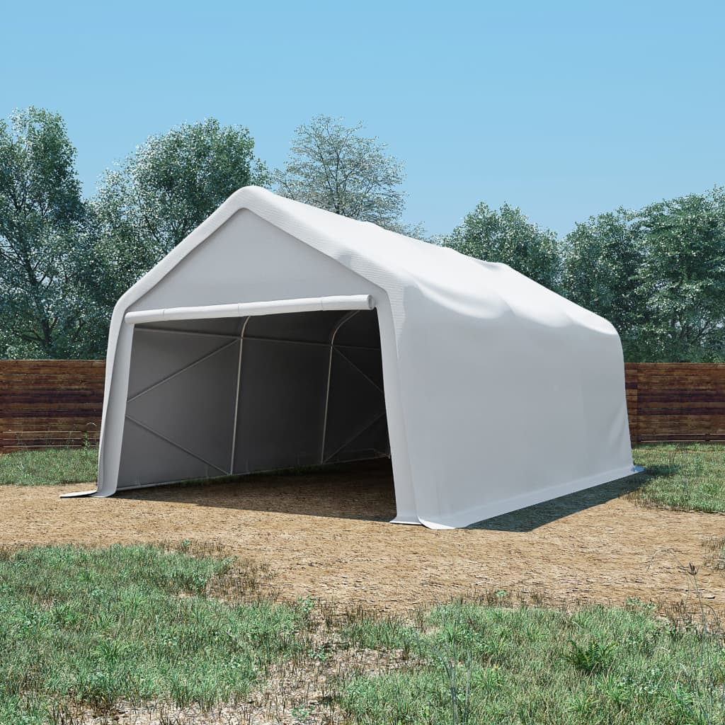 Tenda Capannone in PVC 550 g/m² 4x6 m Bianco 3056654