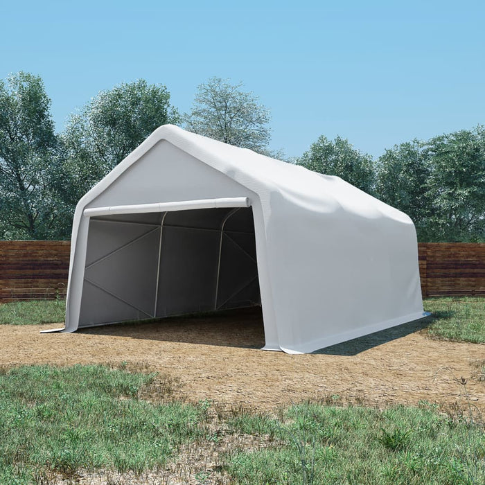 Tenda Capannone in PVC 550 g/m² 4x6 m Bianco 3056654