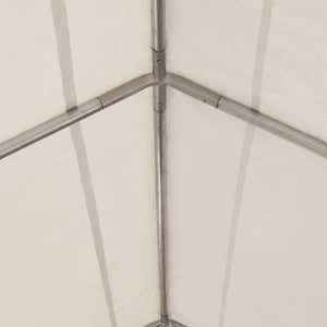 Gazebo da Giardino in PVC 4x6 m Rosso e Bianco 3056656