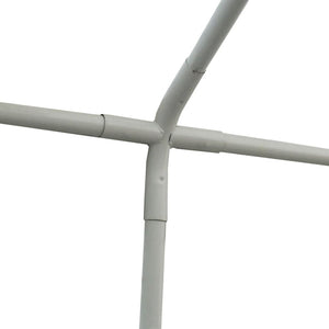 Gazebo da Giardino in PVC 4x6 m Rosso e Bianco 3056656