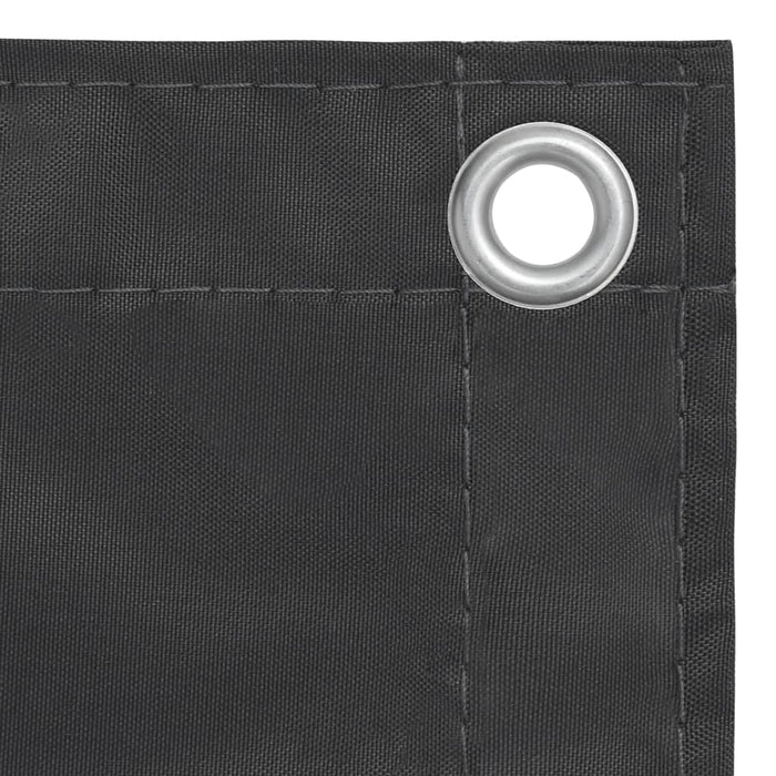Paravento per balcone protezione privacy paravento 75 x 500 cm tessuto Oxford antracite 02_0009971