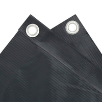 Paravento-Divisorio da Balcone Antracite 90x500 cm in Tessuto Oxford