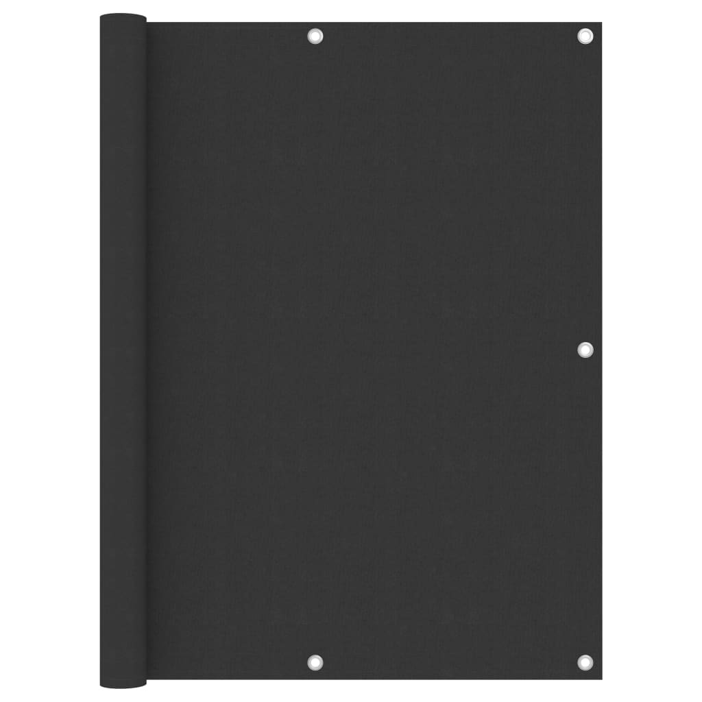 Paravento per balcone protezione privacy paravento 120 x 500 cm tessuto oxford antracite 02_0009964