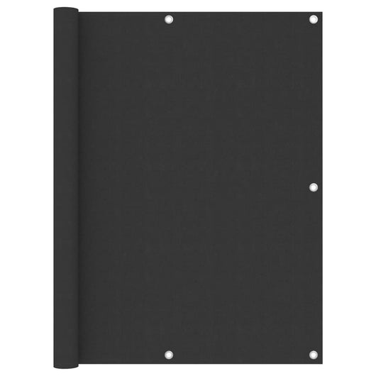 Paravento per balcone protezione privacy paravento 120 x 600 cm tessuto Oxford antracite 02_0009966