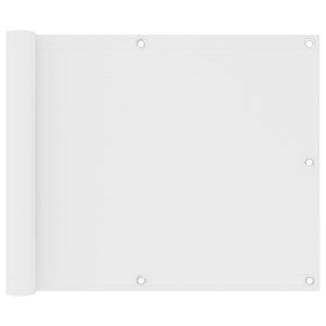 Paravento per balcone 75 x 500 cm tessuto oxford bianco 02_0010053