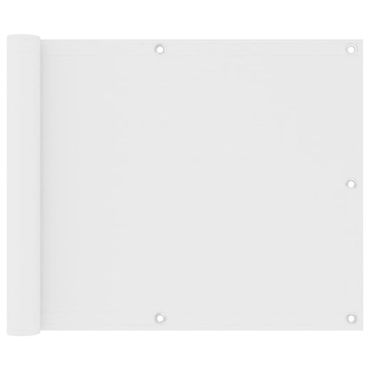 Paravento per balcone 75 x 500 cm tessuto oxford bianco 02_0010053