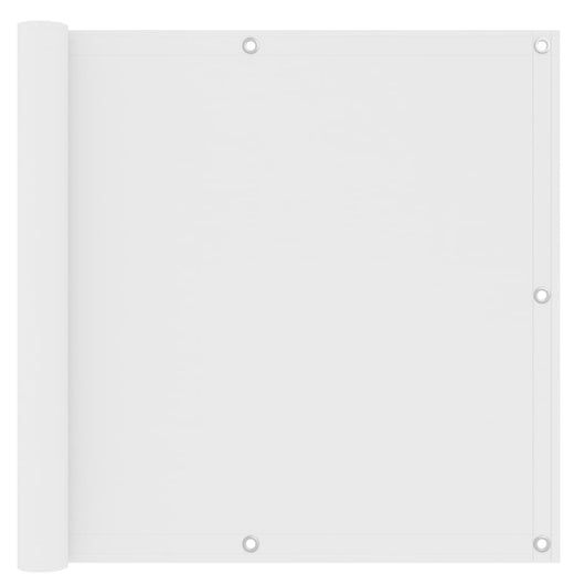 Paravento per balcone 90 x 500 cm tessuto oxford bianco 02_0010060