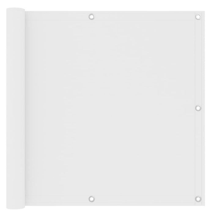 Paravento per balcone 90 x 500 cm tessuto oxford bianco 02_0010060
