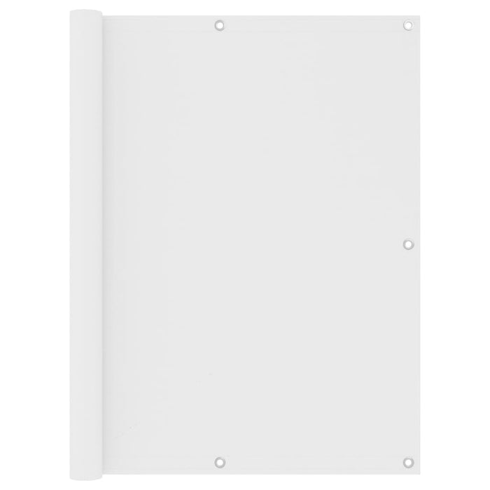 Paravento per balcone protezione privacy paravento 120 x 400 cm tessuto oxford bianco 02_0010043