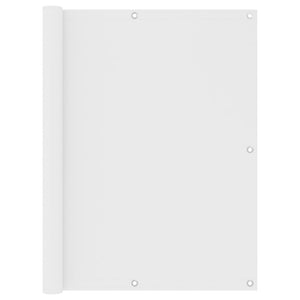 Paravento per balcone 120 x 500 cm tessuto oxford bianco 02_0010045