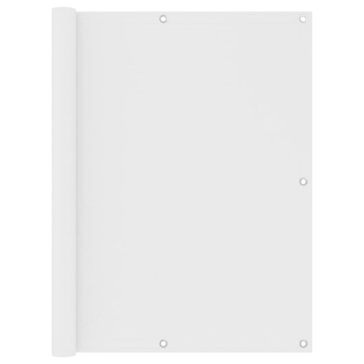 Paravento per balcone 120 x 500 cm tessuto oxford bianco 02_0010045