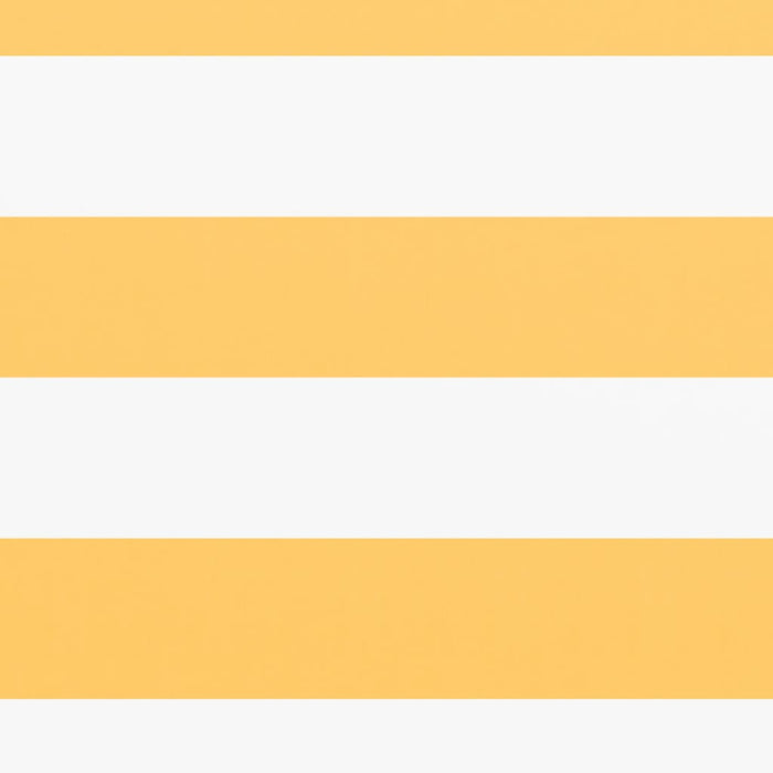 Paravento Balcone Bianco e Giallo 120x500 cm Tessuto Oxford