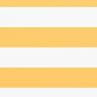 Paravento Balcone Bianco e Giallo 120x600 cm Tessuto Oxford