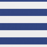 Paravento da Balcone Bianco e Blu 75x300 cm Tessuto Oxford cod mxl 18259