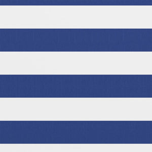 Paravento da Balcone Bianco e Blu 75x300 cm Tessuto Oxford cod mxl 18259