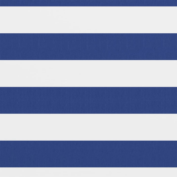 Paravento da Balcone Bianco e Blu 75x300 cm Tessuto Oxford 134912